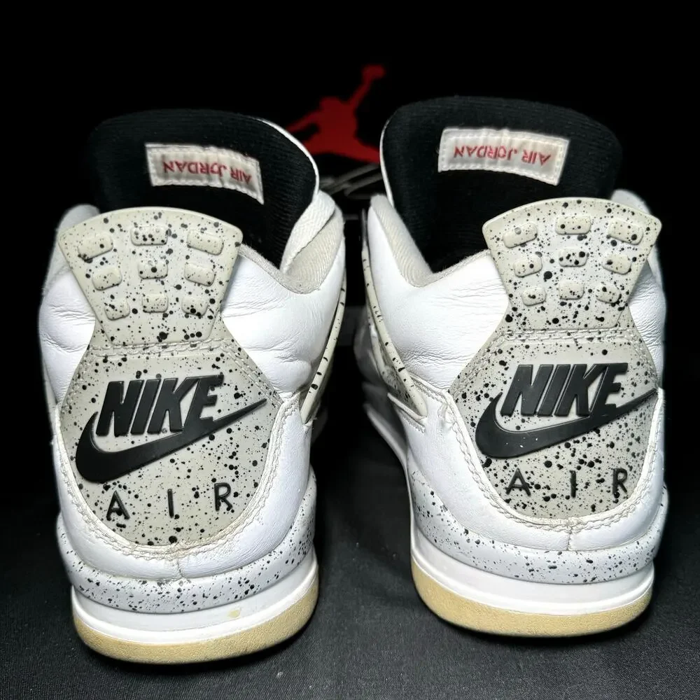 Size 8.5 - Nike Air Jordan 4 Retro OG White Cement 2016 Men's Shoes